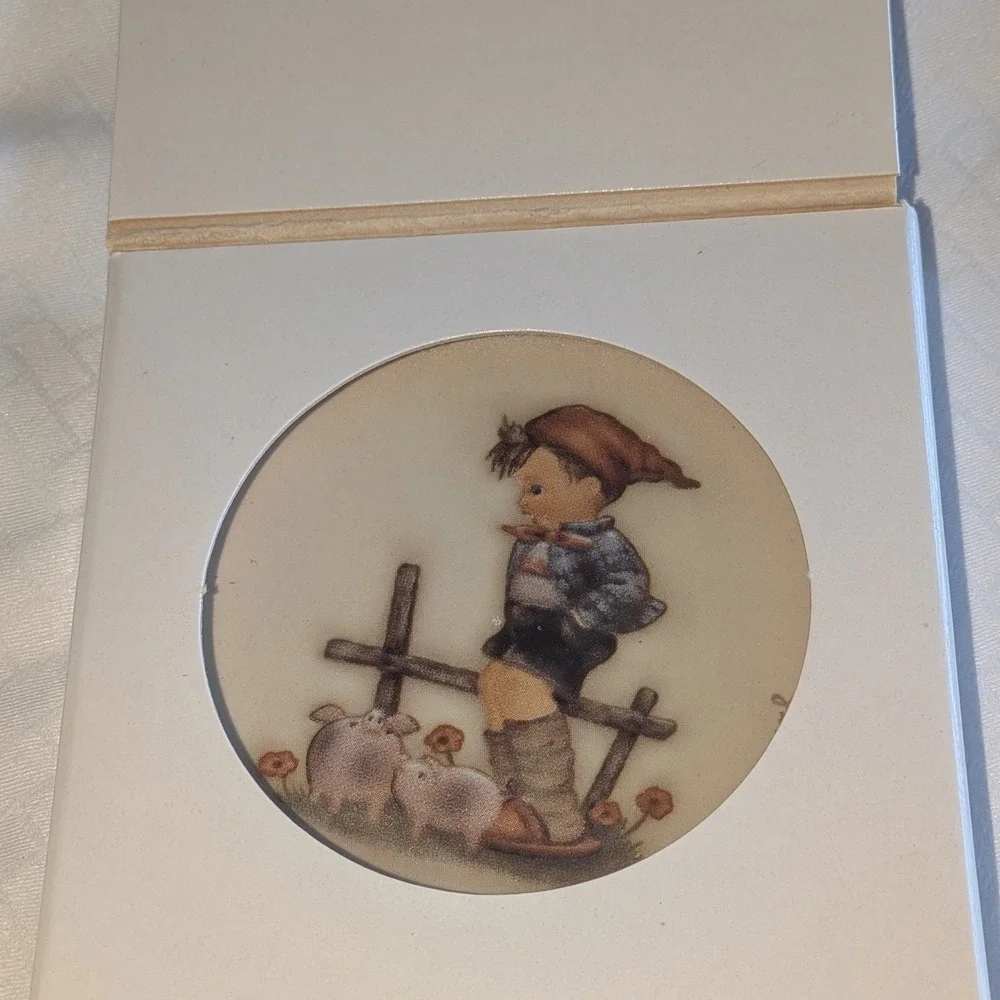 Goebel Hummel‎ Farm Boy Miniature Plate 1989 Motif Hum 989 Germany 3.125in